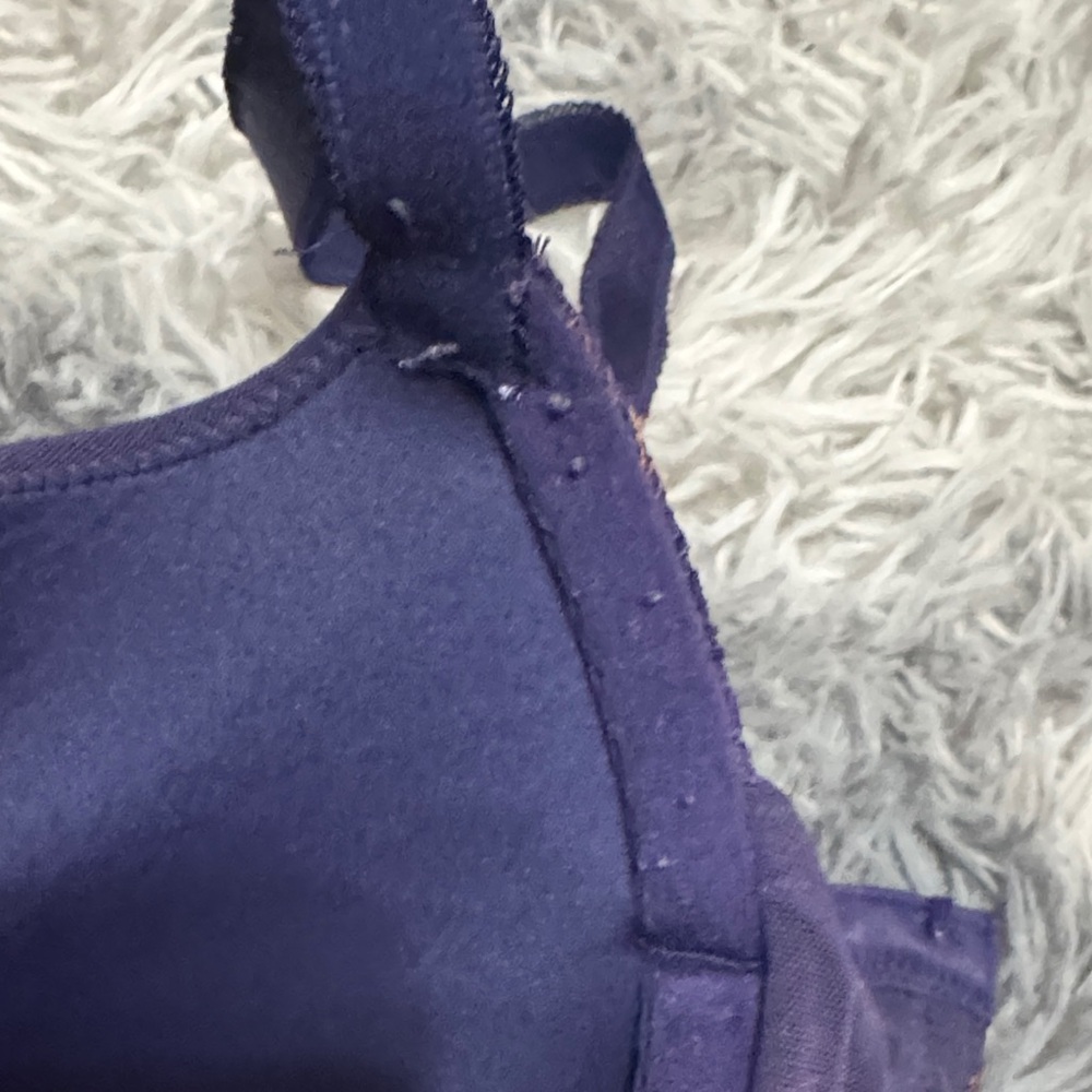 Luxurious Purple Lace Underwire Bra - Picture 11 of 11